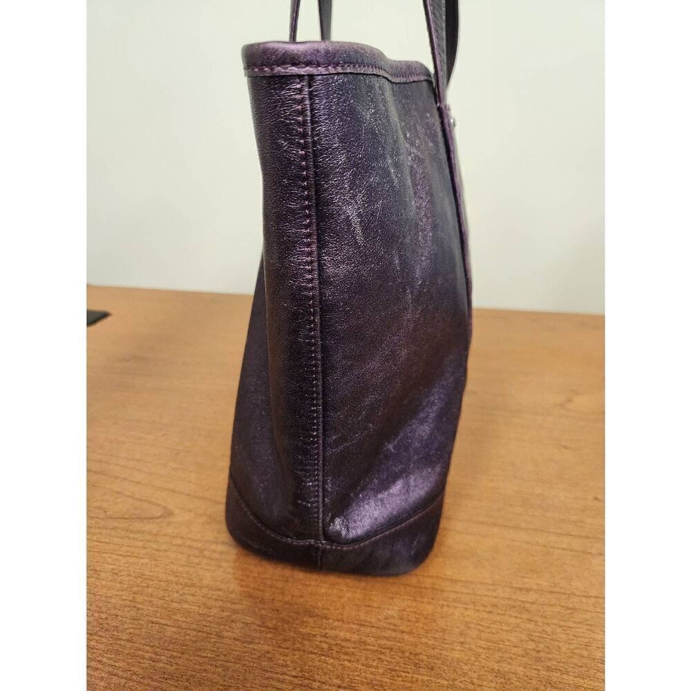 Longchamp Shoulder Handbag Tote purple Genuine Leather Rhinestone Large (PF) - Picture 7 of 16